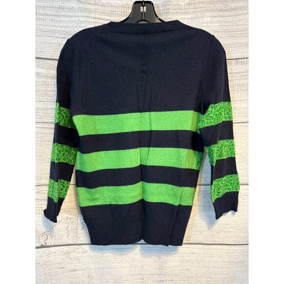 J.Crew Sequin Striped 3/4 sleeve Sweater Size S - Picture 5 of 5